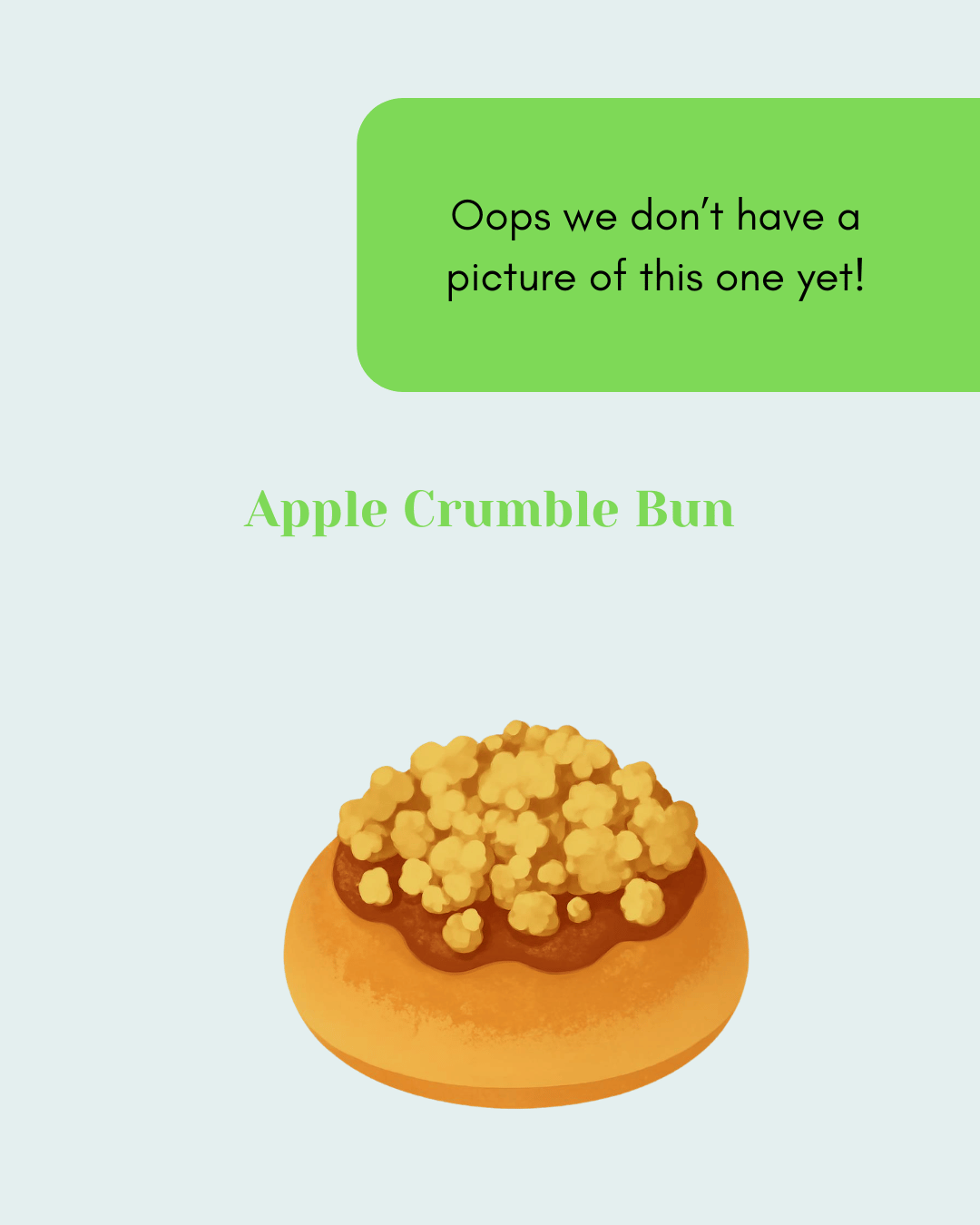 Apple Crumble Bun (Linlithgow)