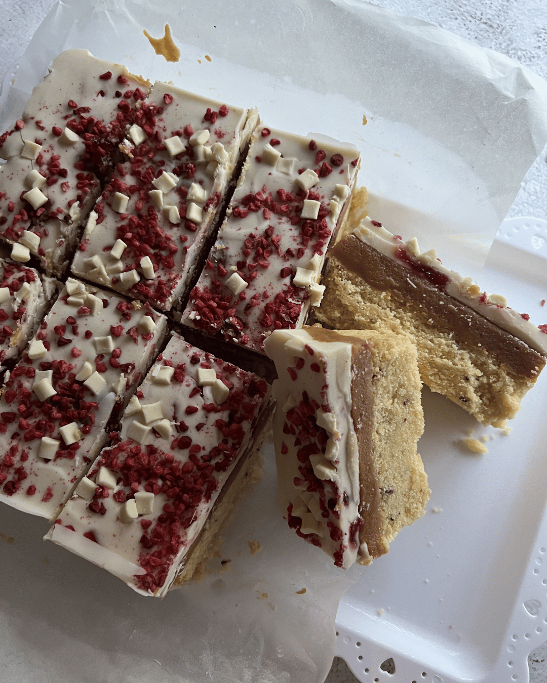 Raspberry & White Chocolate Millionaire (Linlithgow)
