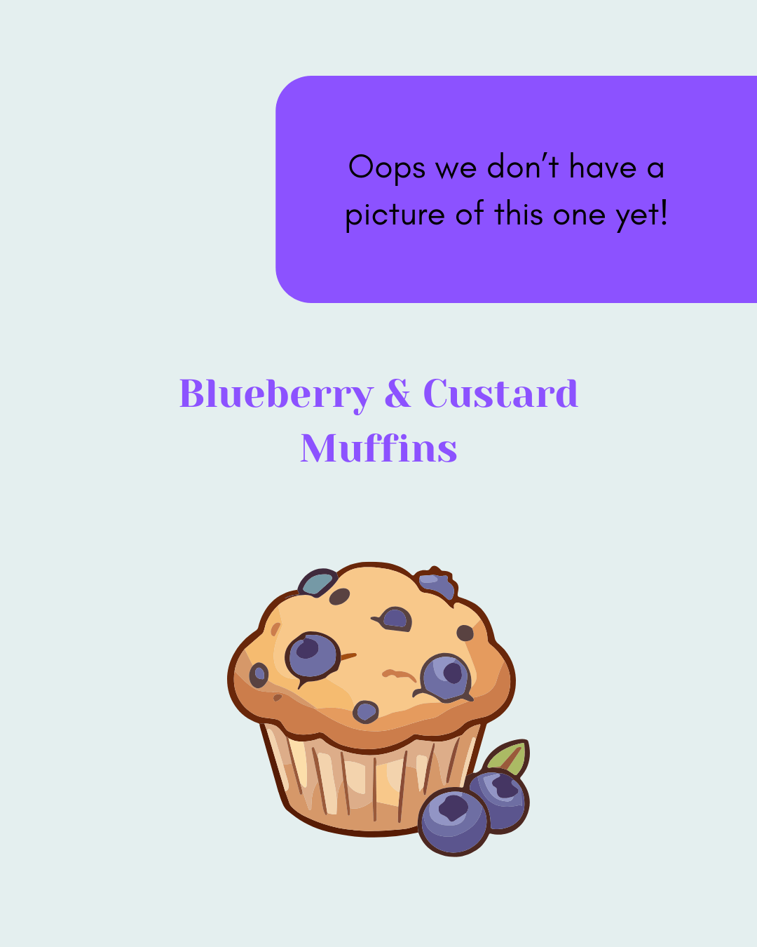 Blueberry and Custard Muffins (Linlithgow)