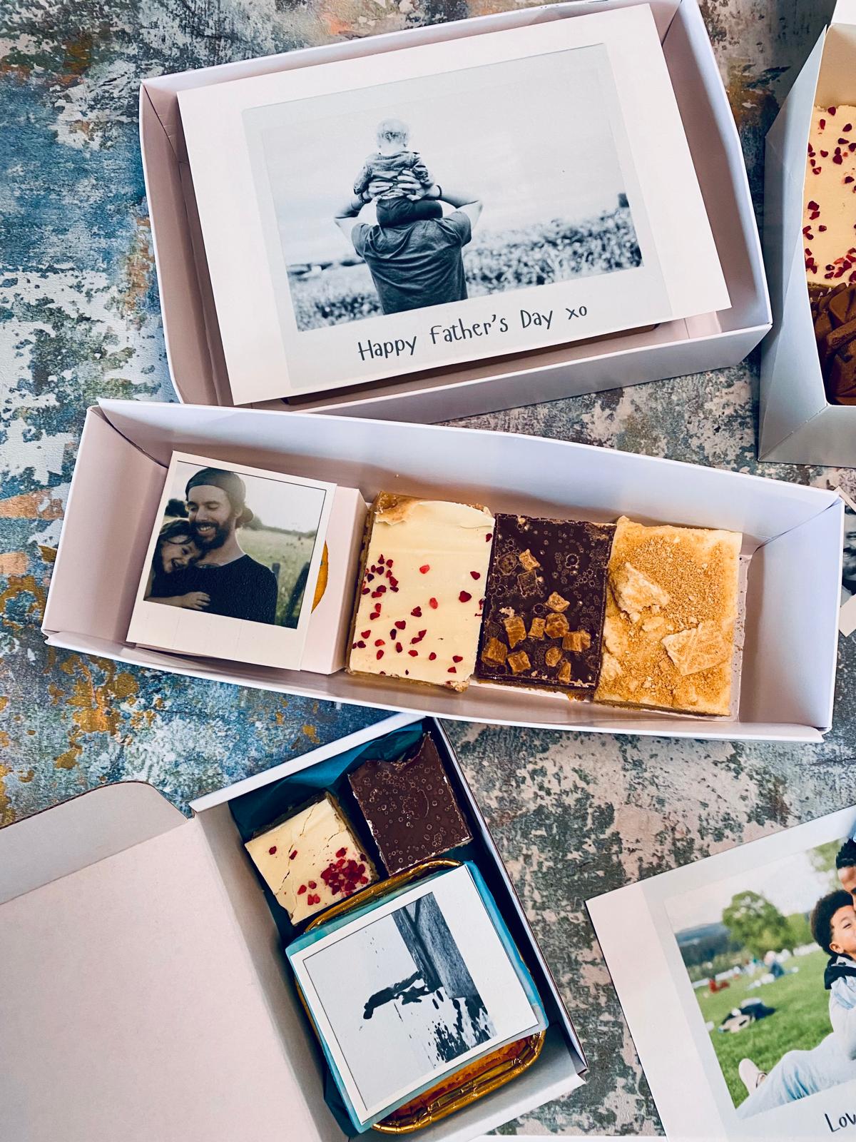 Fathers day collection wide shot with multiple different personalised gifts