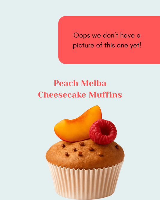 Peach Melba Cheesecake Muffins (Linlithgow)