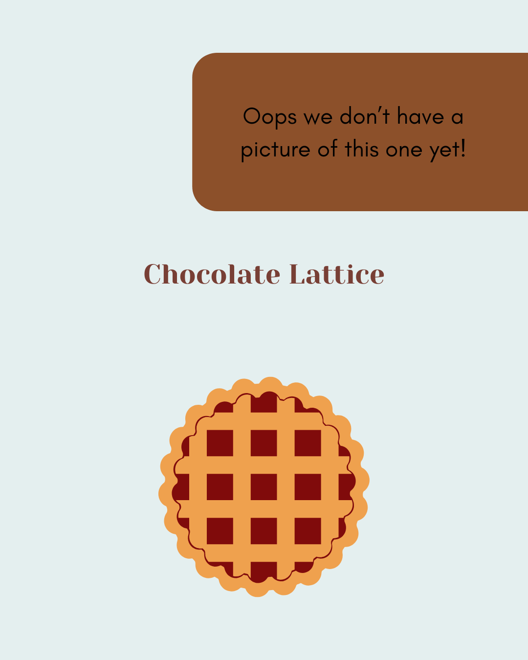 Chocolate pastry lattice (Linlithgow)