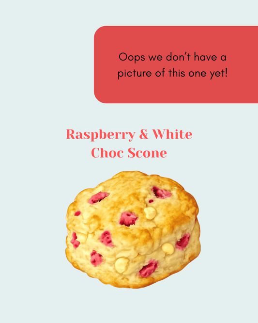 White Choc & Raspberry Scone (Linlithgow)
