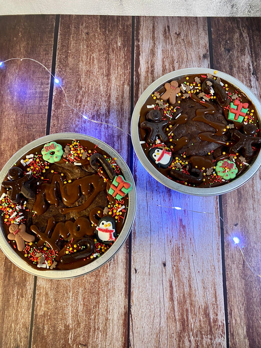 Festive brownie ‘skillet’