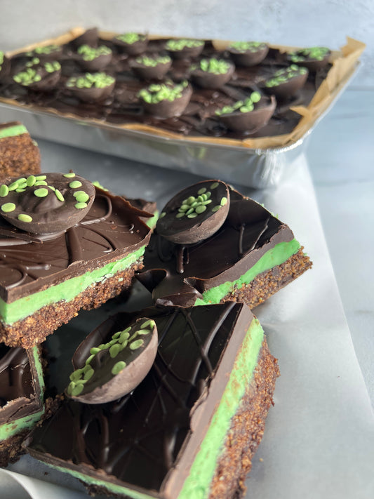 Minty Chocolate Slice