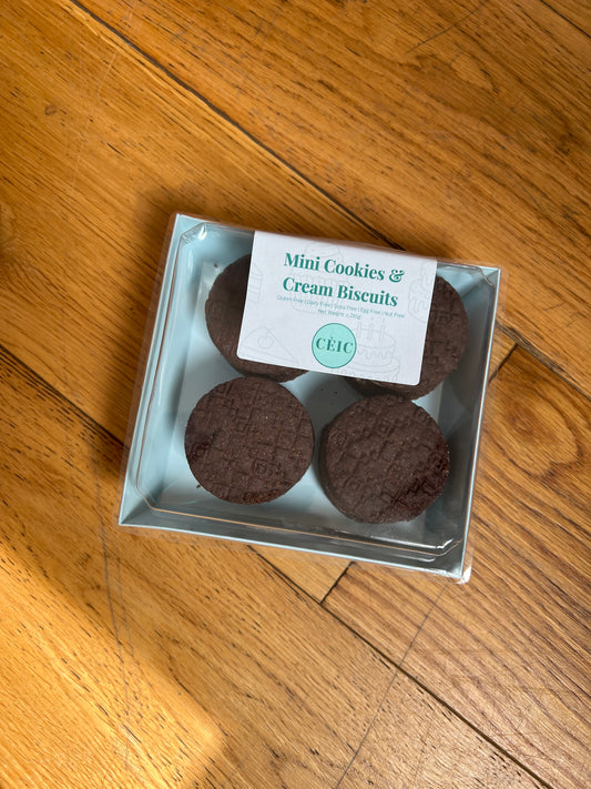Allergen friendly Cookies & Cream Cookies